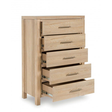 B5822 - 46 : Tủ Đứng 05 Ngăn Kéo - Màu Kem Sứ Nung